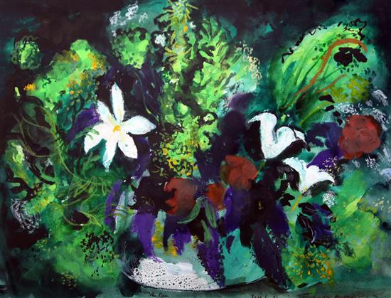 § John Piper (1903-1992) Late Spring Flowers, 22 x 29in.